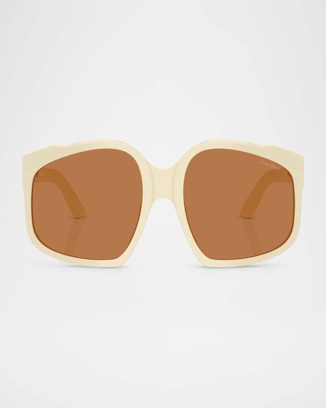 MU A07SF Acetate Square Sunglasses